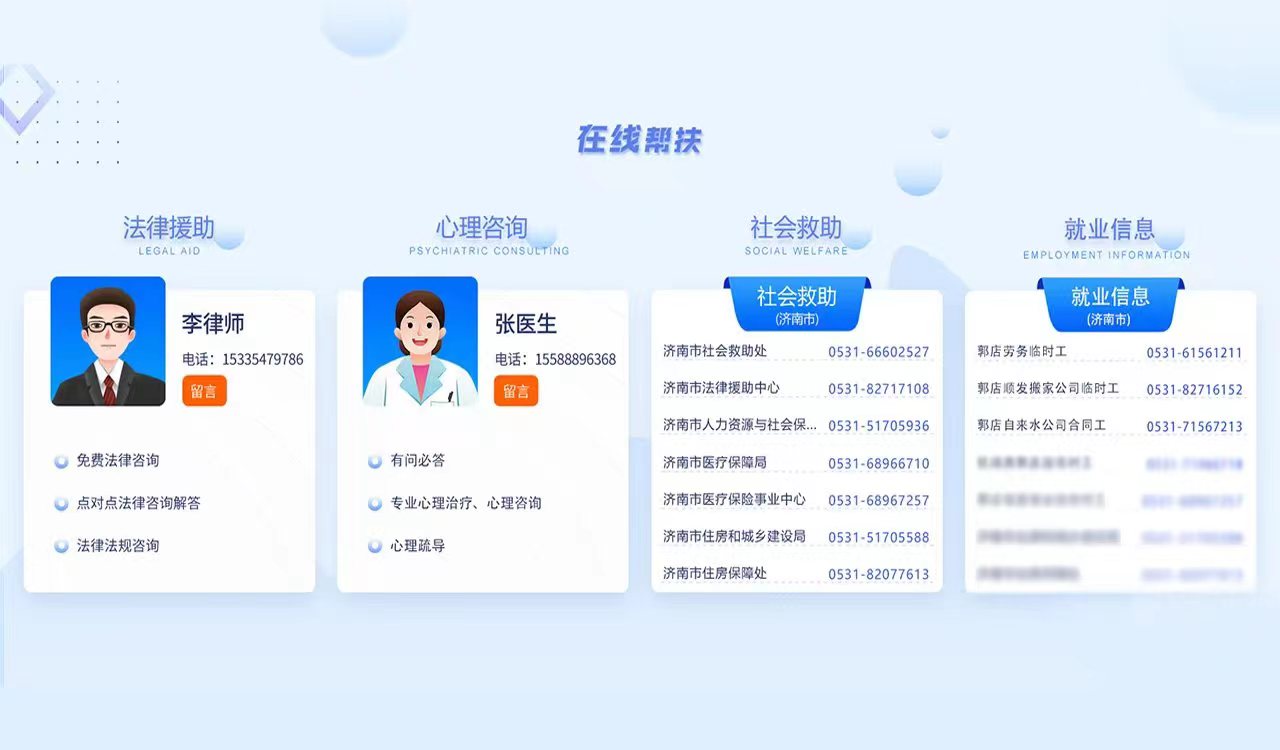 在线服务帮扶场景示意